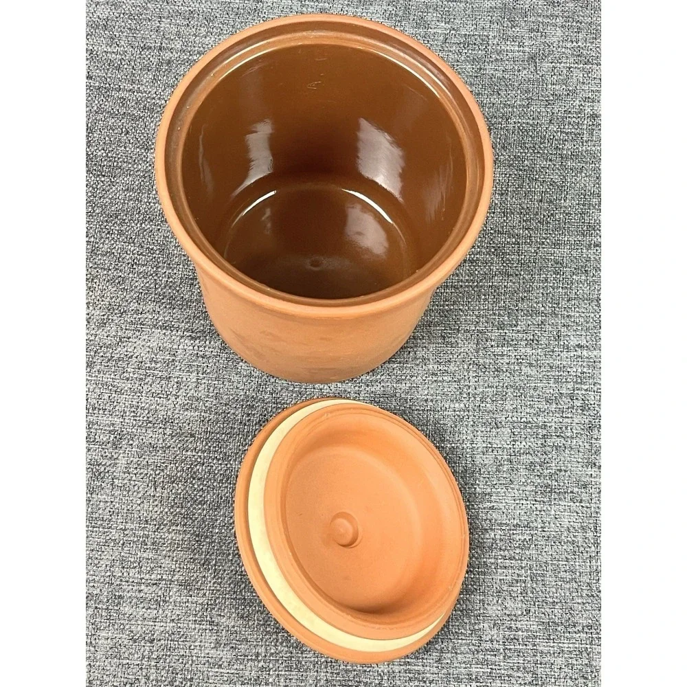 The Original Suffolk Canister BISCUITS Henry Watson Pottery Terracotta Kitchen